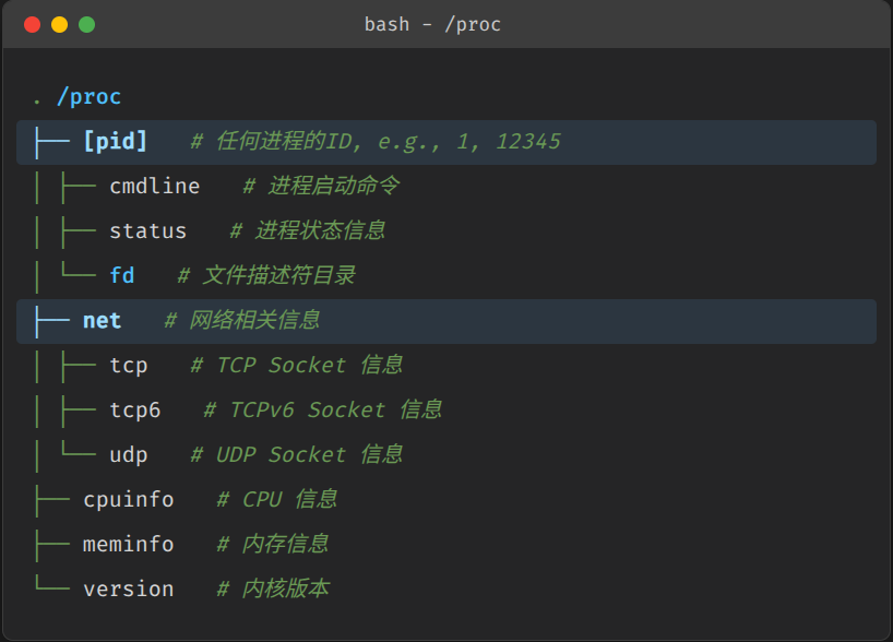 Linux /proc目录结构